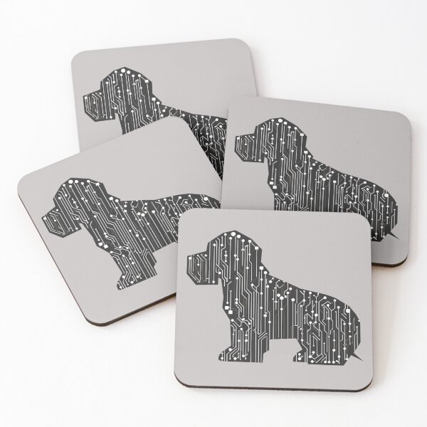 Item preview, Network Dog — Dog Silhouette Made From Network Elements designed and sold by Malfinio.