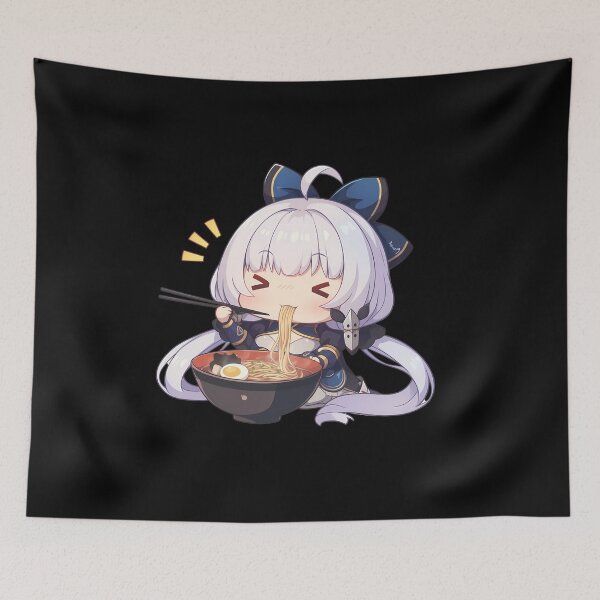Item preview, Illustrious Azur Lane Anime Girl Kawaii Ramen Blue Chibi Elegant Bowl designed and sold by Raslbazola.