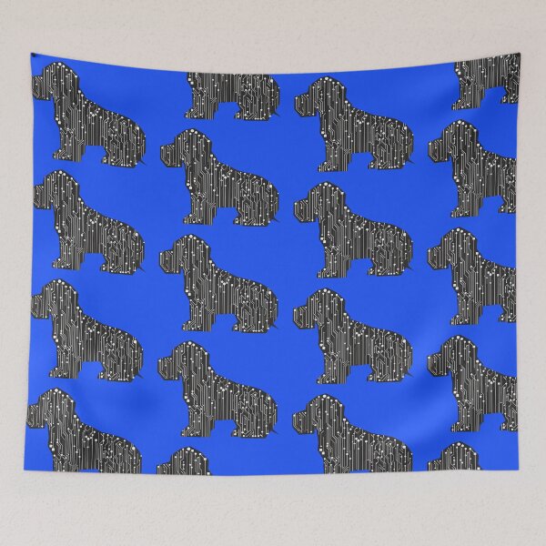 Item preview, Network Dog — Dog Silhouette Made From Network Elements designed and sold by Malfinio.