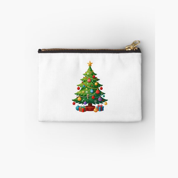 Item preview, Colorful Decorated Christmas Tree Sticker – Ornaments, Lights and Presents Holiday Design designed and sold by Soft Chaos Studio.