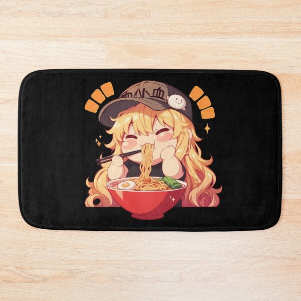 Item preview, Eosinophil Cells At Work Anime Kawaii Ramen Yellow Chibi Noodles Cute designed and sold by Raslbazola.