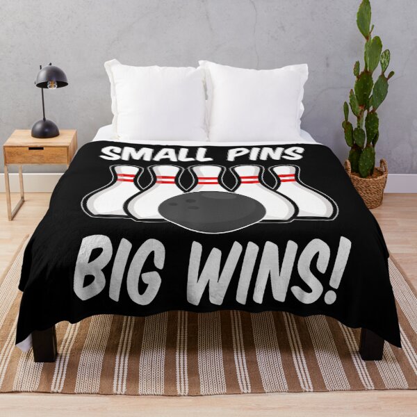 Item preview, Small Pins Big Wins Duckpin Bowling Bowling Pins Bowler designed and sold by OnaConnie.