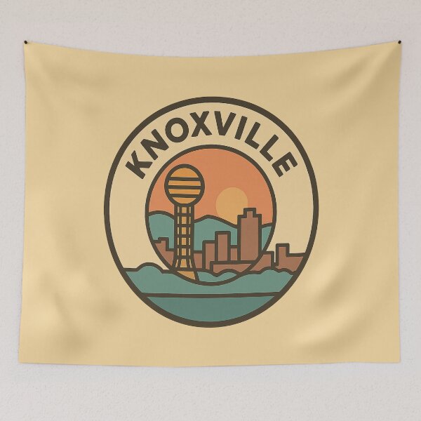 Item preview, Knoxville Skyline Vintage Badge – Retro Minimalist Tennessee Circle Design designed and sold by Globalcitytees.