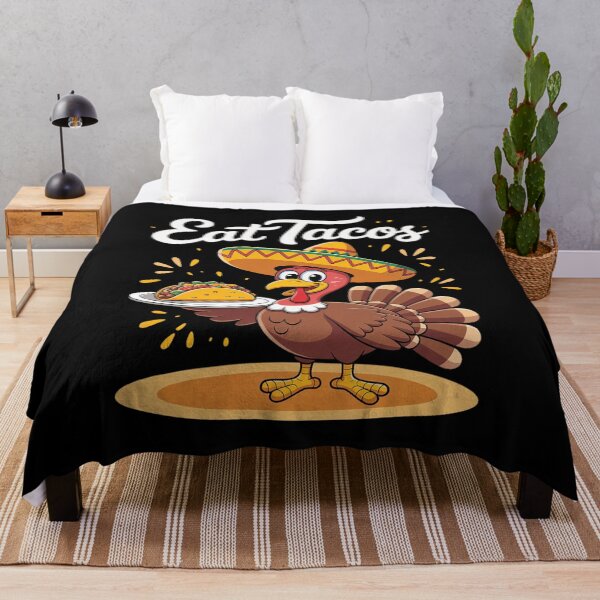 Item preview, Funny Mexican Turkey Eats Tacos Thanksgiving Christmas 01  designed and sold by RuthGAArt.
