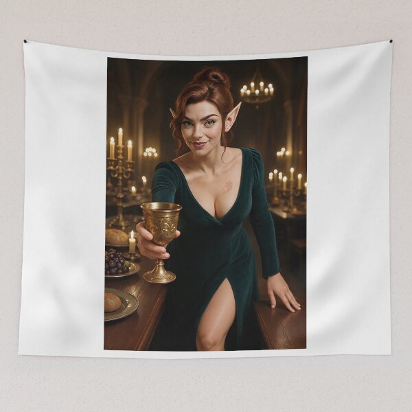 Item preview, Fortana Valentina generous green elf offers cup designed and sold by CathryneDelamort.