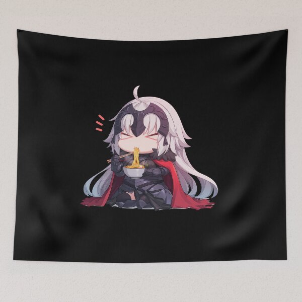 Item preview, Darc Jeanne D’Arc Alter Fate Grand Order Game Anime Girl Kawaii Ramen Red Chibi designed and sold by Raslbazola.