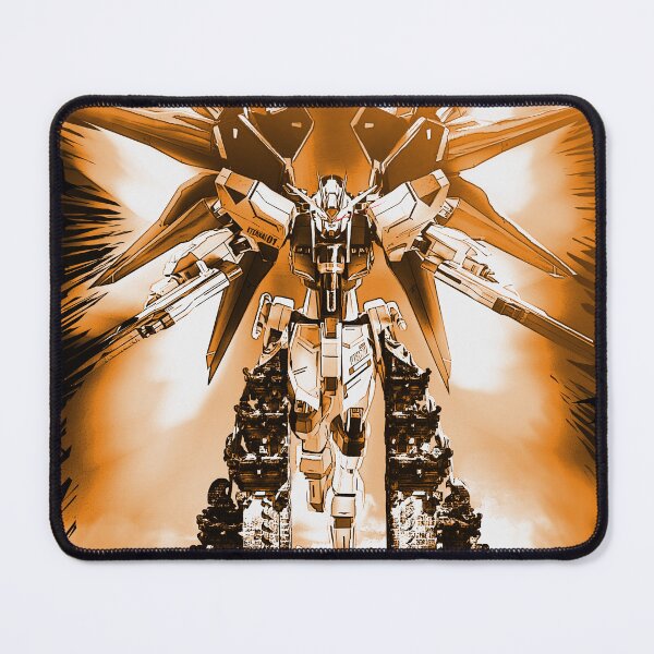 Item preview, gold frame freedom gundam seed in bali illustration  designed and sold by sabartgunpla.