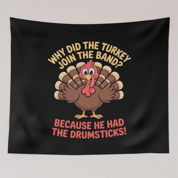 Item preview, Funny Thanksgiving Joke Turkey Drumsticks Band Drummer 2  designed and sold by RuthGAArt.