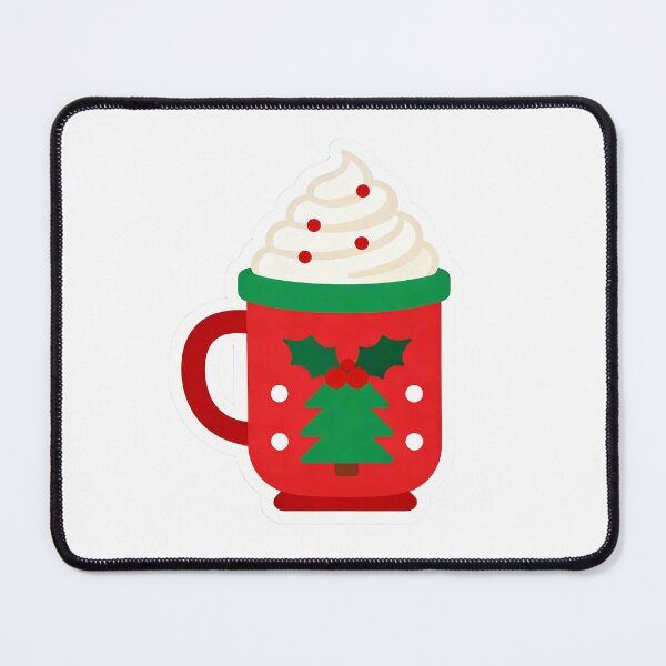 Item preview, Cute Christmas Hot Cocoa Mug Sticker – Cozy Holiday Drink with Whipped Cream designed and sold by Soft Chaos Studio.