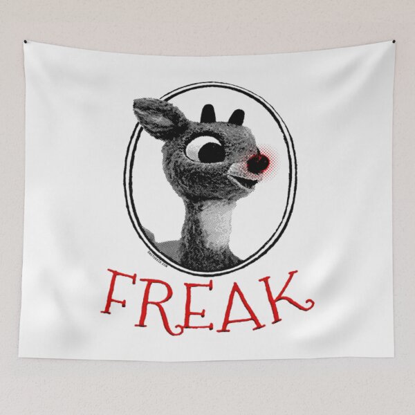 Item preview, FREAK Rudolph the Red Nosed Reindeer Christmas Parody designed and sold by peggycantu.