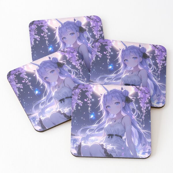 Item preview, Pastel Wisteria Moon Unicorn Azur Lane Fantasy Night Serenity Soft Glow designed and sold by Raslbazola.
