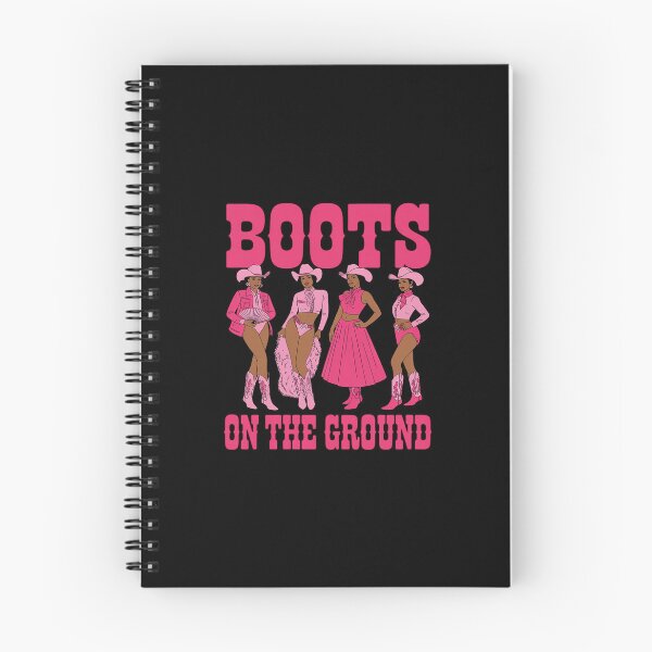 Item preview, Boots on The Ground Pink Girls Melanin Cowgirl Breast Cancer designed and sold by GasVille.