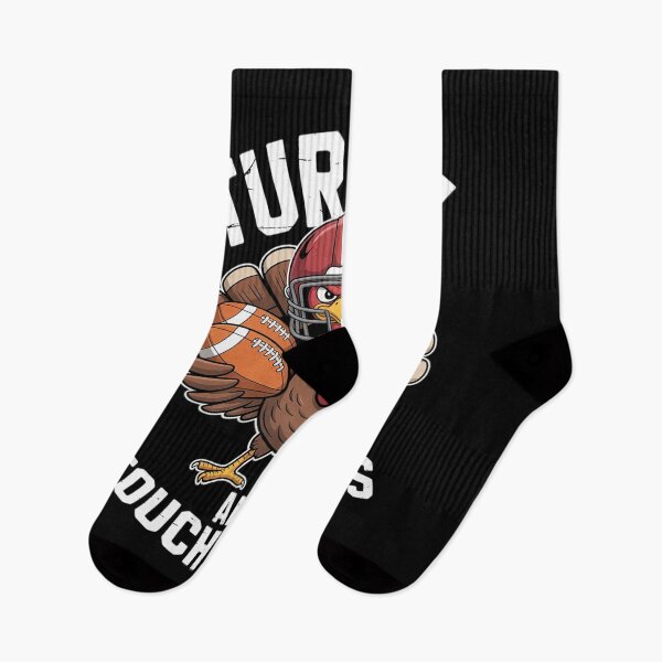 Item preview, Funny Thanksgiving Turkey And Touchdowns Men Boys Kids  designed and sold by RuthGAArt.
