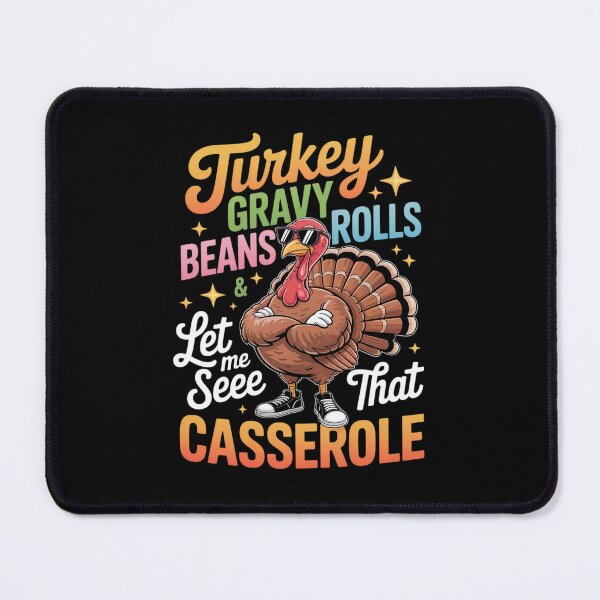 Item preview, Funny Thanksgiving Turkey Gravy Beans Rolls Casserole  designed and sold by RuthGAArt.
