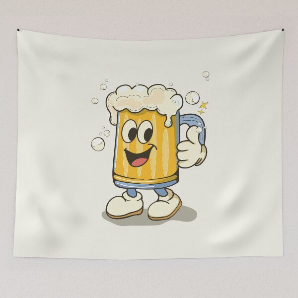 Item preview, Happy Beer Mug Character Thumbs Up designed and sold by Mariia Berezhna.