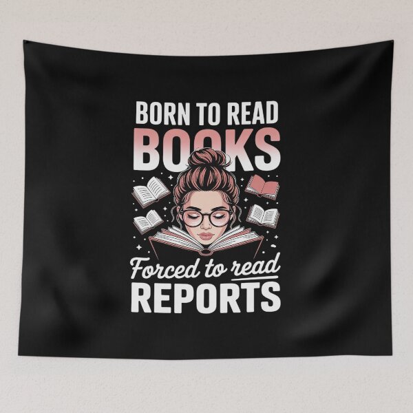 Item preview, Born to Read Books Forced to Read Reports designed and sold by GasVille.