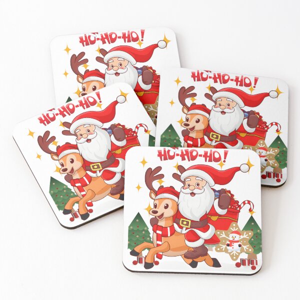 Item preview, Ho-Ho-Ho Santa Ride – Cute Christmas Cartoon Design designed and sold by PixelInfinite.