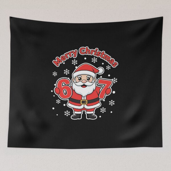 Item preview, Merry Christmas 67 Santa Funny Number  designed and sold by MOHITSALVI.