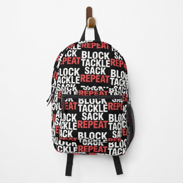 Item preview, Block Tackle Sack Repeat Defensive Football Strategy - designed and sold by OnaConnie.