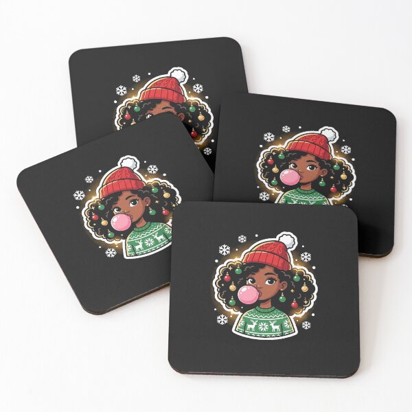 Item preview, Merry Christmas Black Girl Santa Bubble Gum designed and sold by MOHITSALVI.