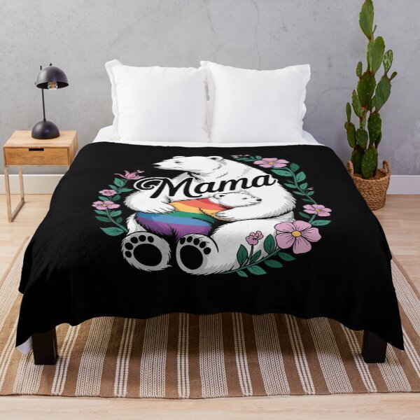 Item preview, LGBTQ Mama Bear Progress Pride Flag Gay Equal Rights Rainbow  designed and sold by RsFilsingerArt.