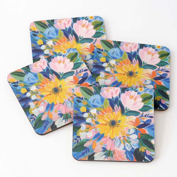 Item preview, Abstract floral splendor in vibrant colors designed and sold by ArtHouseNiklas.