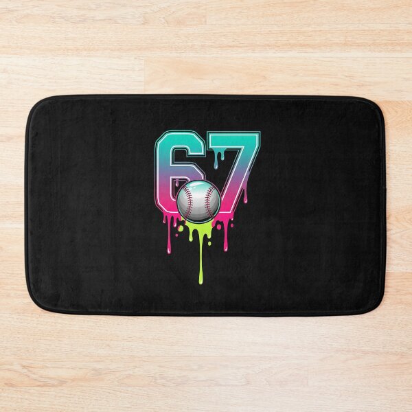 Item preview, Neon Melt Baseball Number 67 designed and sold by MOHITSALVI.