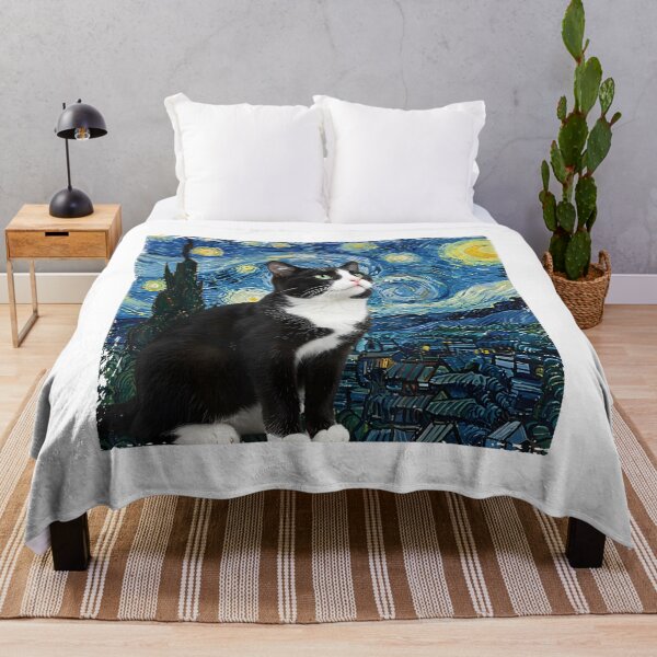 Item preview, Starry Night Cat - Van Gogh Inspired designed and sold by Examp1887.