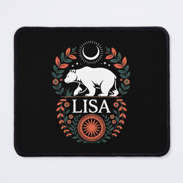 Item preview, Lisa Name Boho Floral Personalized Mama Bear Lisa  designed and sold by RsFilsingerArt.