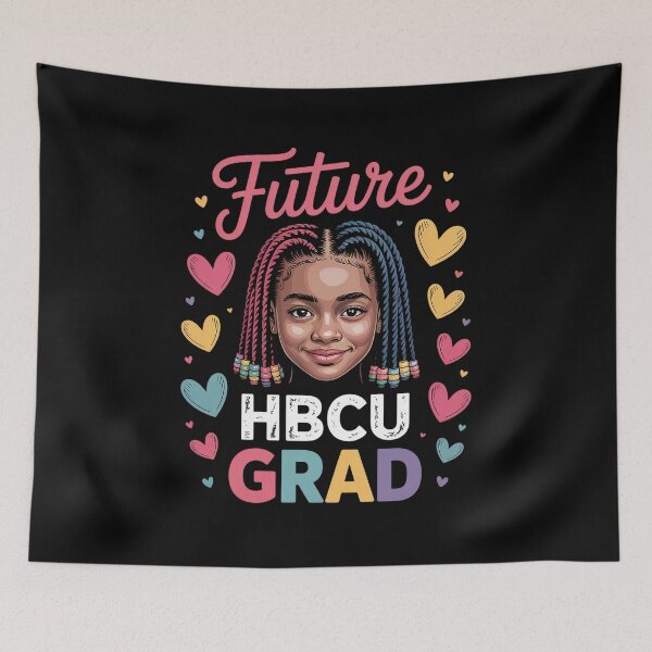 Item preview, Future HBCU Grad Black Girl HBCU Toddler Kids Graduation  designed and sold by estellaken.