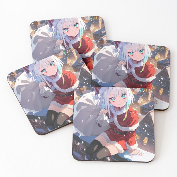 Item preview, Lucy Cyberpunk Edgerunners Christmas Winter Night Santa Claus Anime Girl Town designed and sold by Raslbazola.