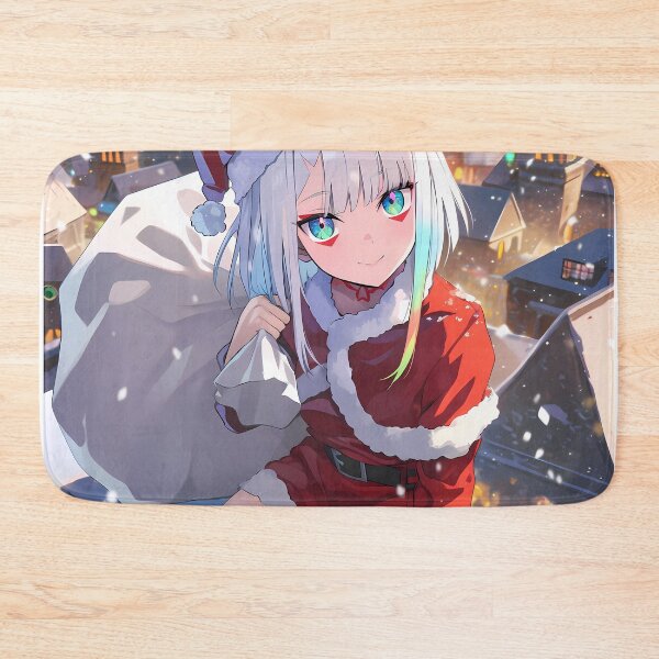 Item preview, Lucy Cyberpunk Edgerunners Christmas Winter Night Santa Claus Anime Girl Town designed and sold by Raslbazola.