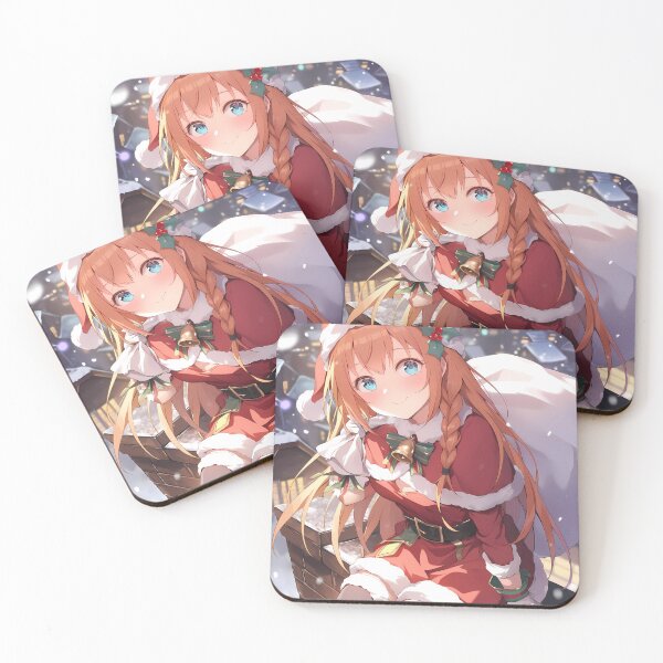 Item preview, Pecorine Princess Connect Christmas Winter Fantasy Santa Claus Night Anime Girl Town designed and sold by Raslbazola.