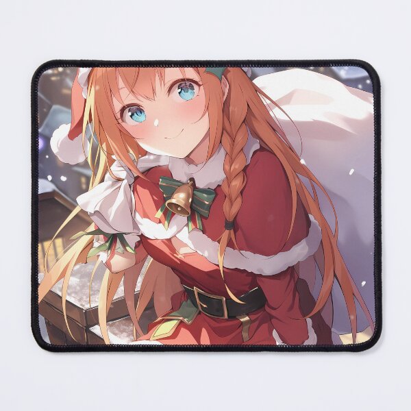 Item preview, Pecorine Princess Connect Christmas Winter Fantasy Santa Claus Night Anime Girl Town designed and sold by Raslbazola.