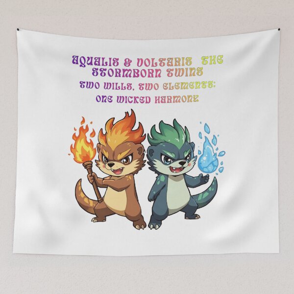 Item preview, Aqualis & Voltaris – The Stormborn Twins designed and sold by Monzora.