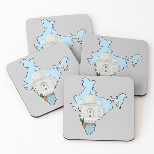 Item preview, India Map with Taj Mahal – Cultural Heritage Art designed and sold by mashmosh.