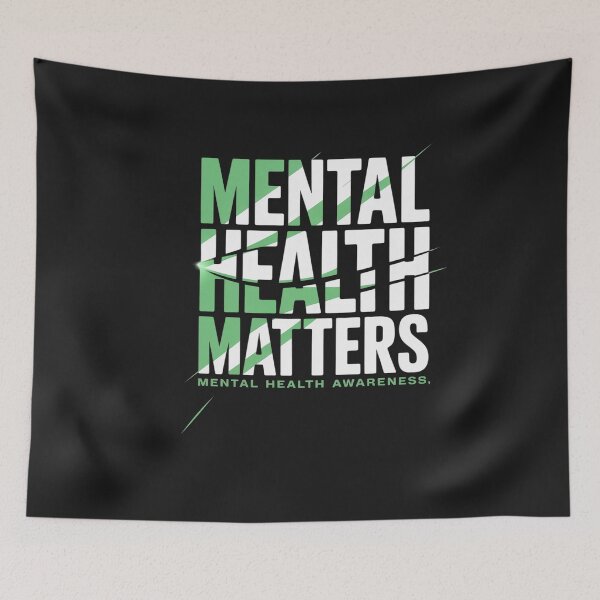 Item preview, Mental Health Matters Green Ribon Mental Health Awareness designed and sold by TAYLOROUSDALE.