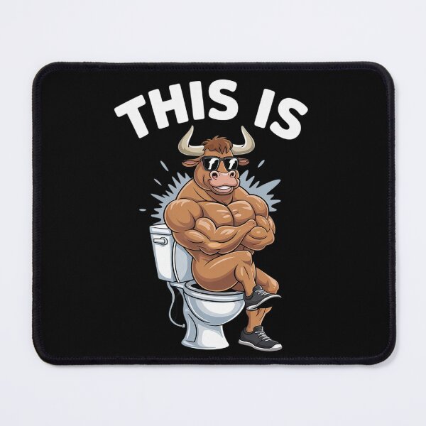 Item preview, This Is Bullsht Funny Popping Cow Toilet Humorous2  designed and sold by VerseFarm.