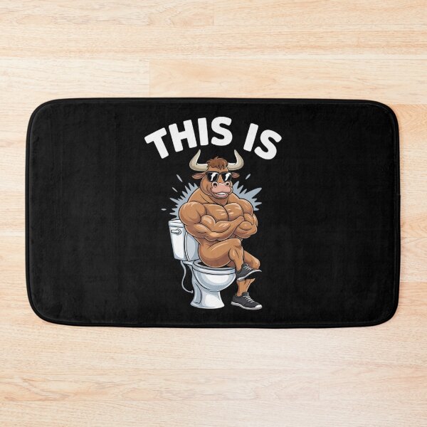 Item preview, This Is Bullsht Funny Popping Cow Toilet Humorous2  designed and sold by VerseFarm.