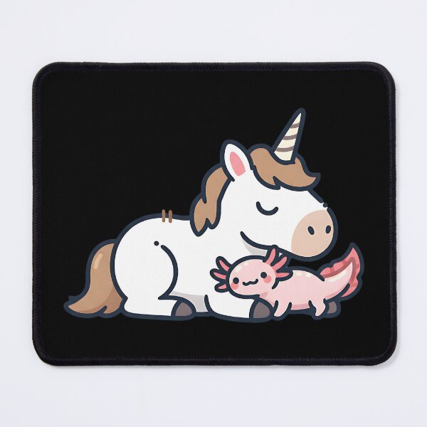 Item preview, Cute Unicorn and Axolotl designed and sold by dudelinart.
