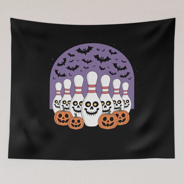 Item preview, Bowling Pins Skeleton Spooky Halloween designed and sold by GasVille.