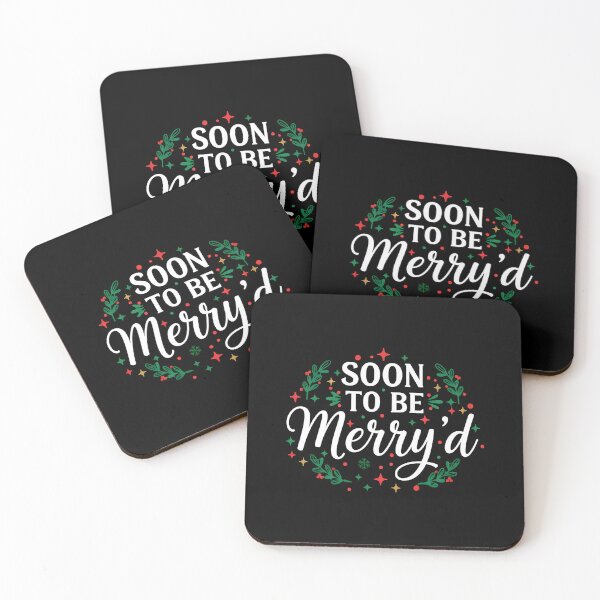 Item preview, Soon To Be Merry'd Christmas, Engaged Couple Christmas, Christmas Couple Matching, Engaged christmas, Christmas Bride  designed and sold by peggycantu.
