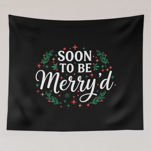 Item preview, Soon To Be Merry'd Christmas, Engaged Couple Christmas, Christmas Couple Matching, Engaged christmas, Christmas Bride  designed and sold by peggycantu.