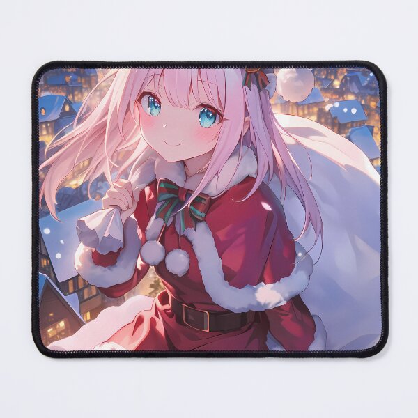 Item preview, Tsumugi Princess Connect Christmas Winter Fantasy Santa Claus Night Anime Girl Town designed and sold by Raslbazola.