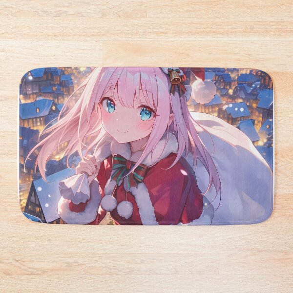 Item preview, Tsumugi Princess Connect Christmas Winter Fantasy Santa Claus Night Anime Girl Town designed and sold by Raslbazola.