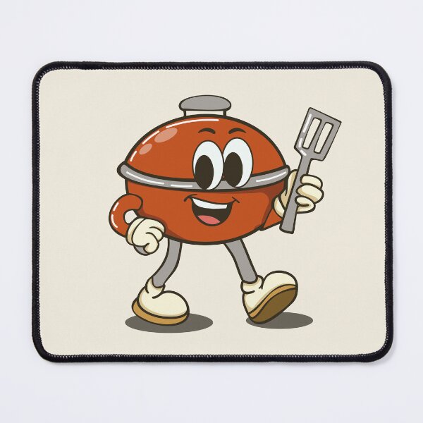 Item preview, Happy BBQ Grill Character Spatula Retro Grilling designed and sold by Mariia Berezhna.