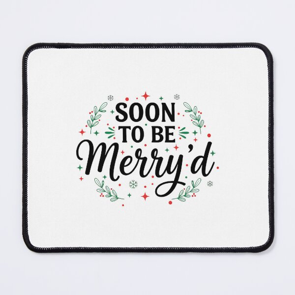 Item preview, Soon To Be Merry'd Christmas, Engaged Couple Christmas, Christmas Couple Matching, Engaged christmas, Christmas Bride designed and sold by peggycantu.