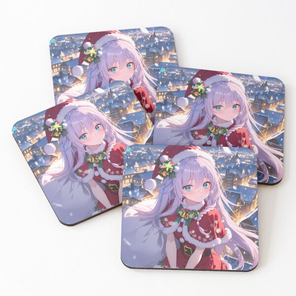 Item preview, Hatsune Christmas Princess Connect Anime Girl Snowy Santa Night Town designed and sold by Raslbazola.