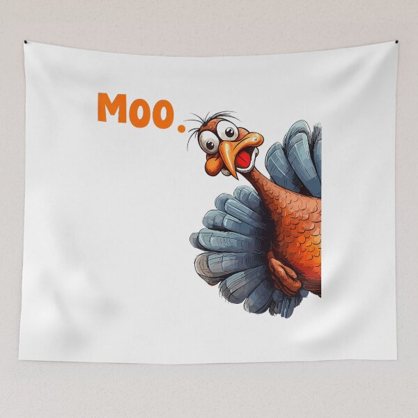Item preview, Turkey Moo Cow Funny Festive 90s Thanksgiving Holiday Day designed and sold by rebeccathanuos.