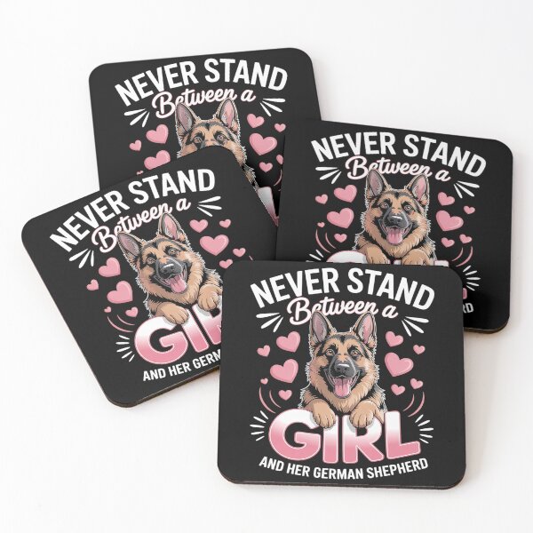 Item preview, Never Stand Between A Girl And Her German Shepherd  designed and sold by milanforbes.